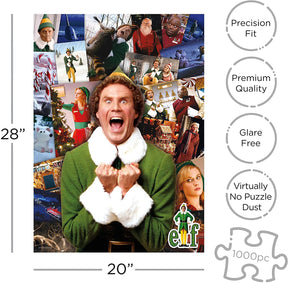 Elf Collage 1000 Piece Jigsaw Puzzle