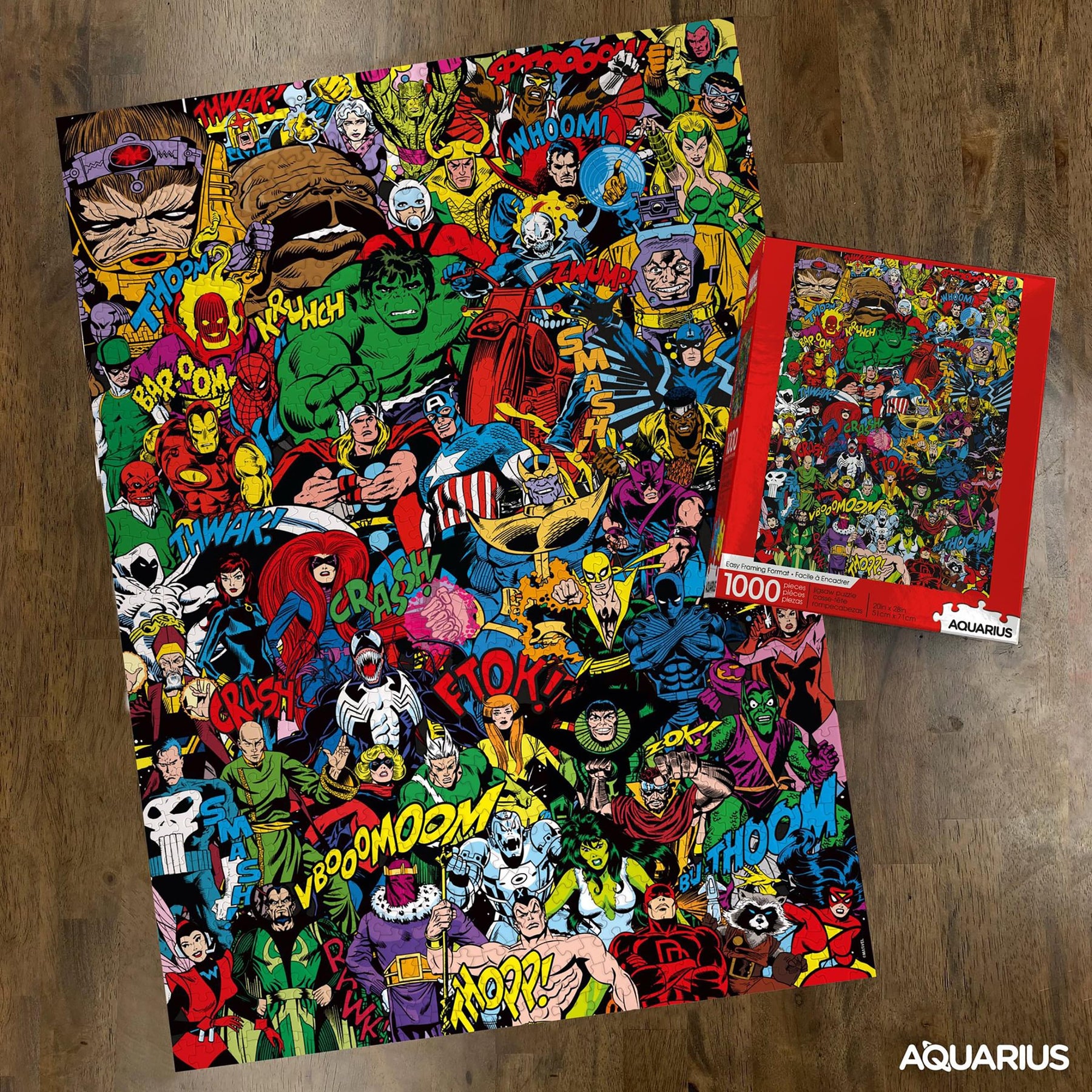 Marvel Retro 1000 Piece Jigsaw Puzzle