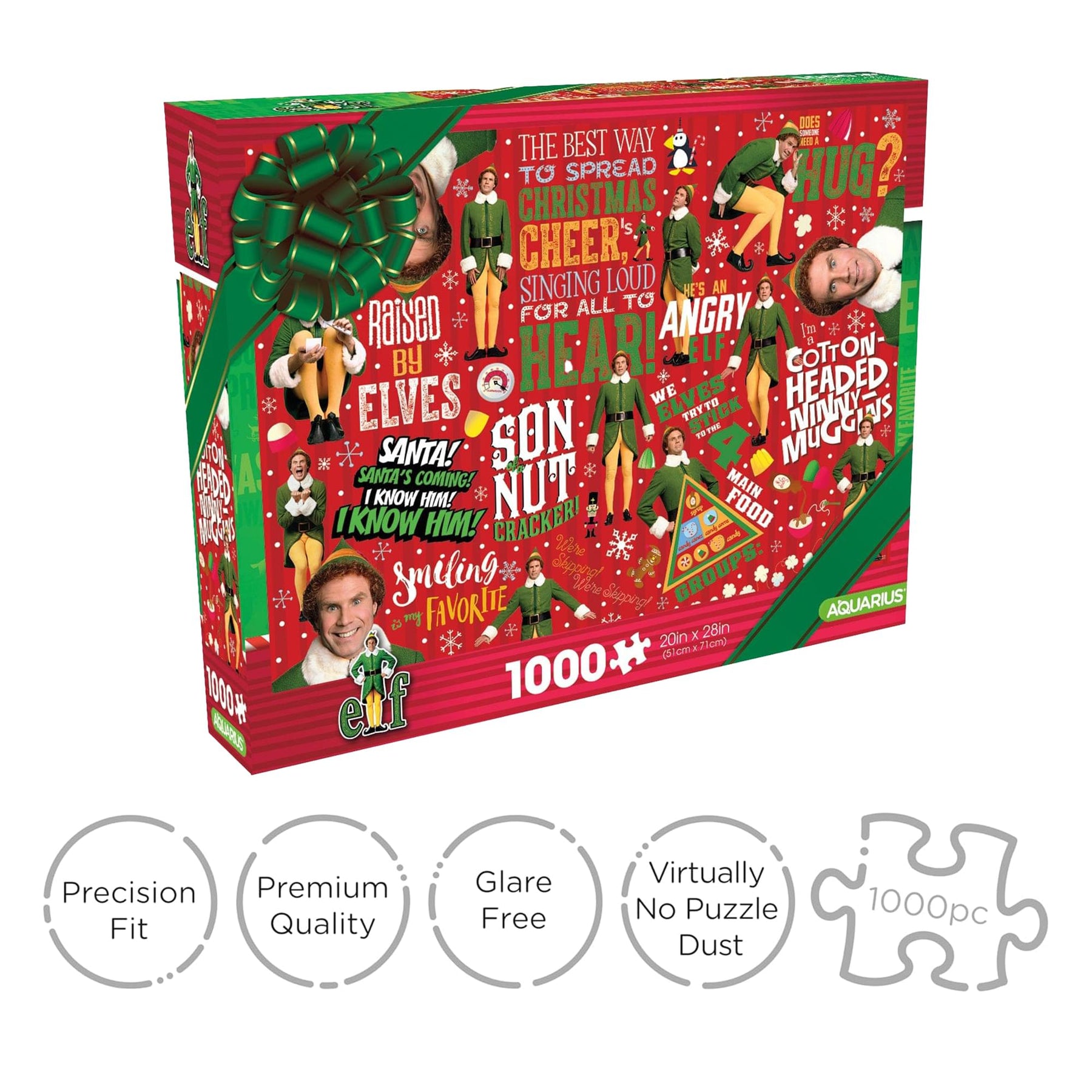 Elf Wrapping Paper 1000 Piece Jigsaw Puzzle