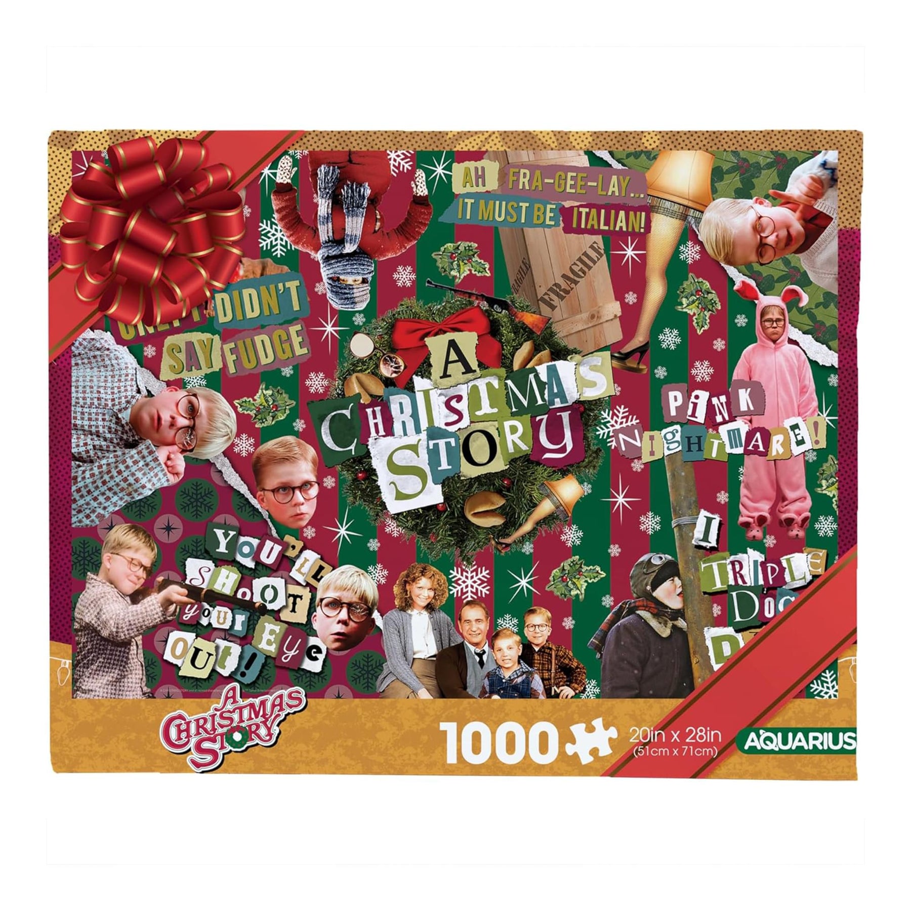 A Christmas Story Wrapping Paper 1000 Piece Jigsaw Puzzle