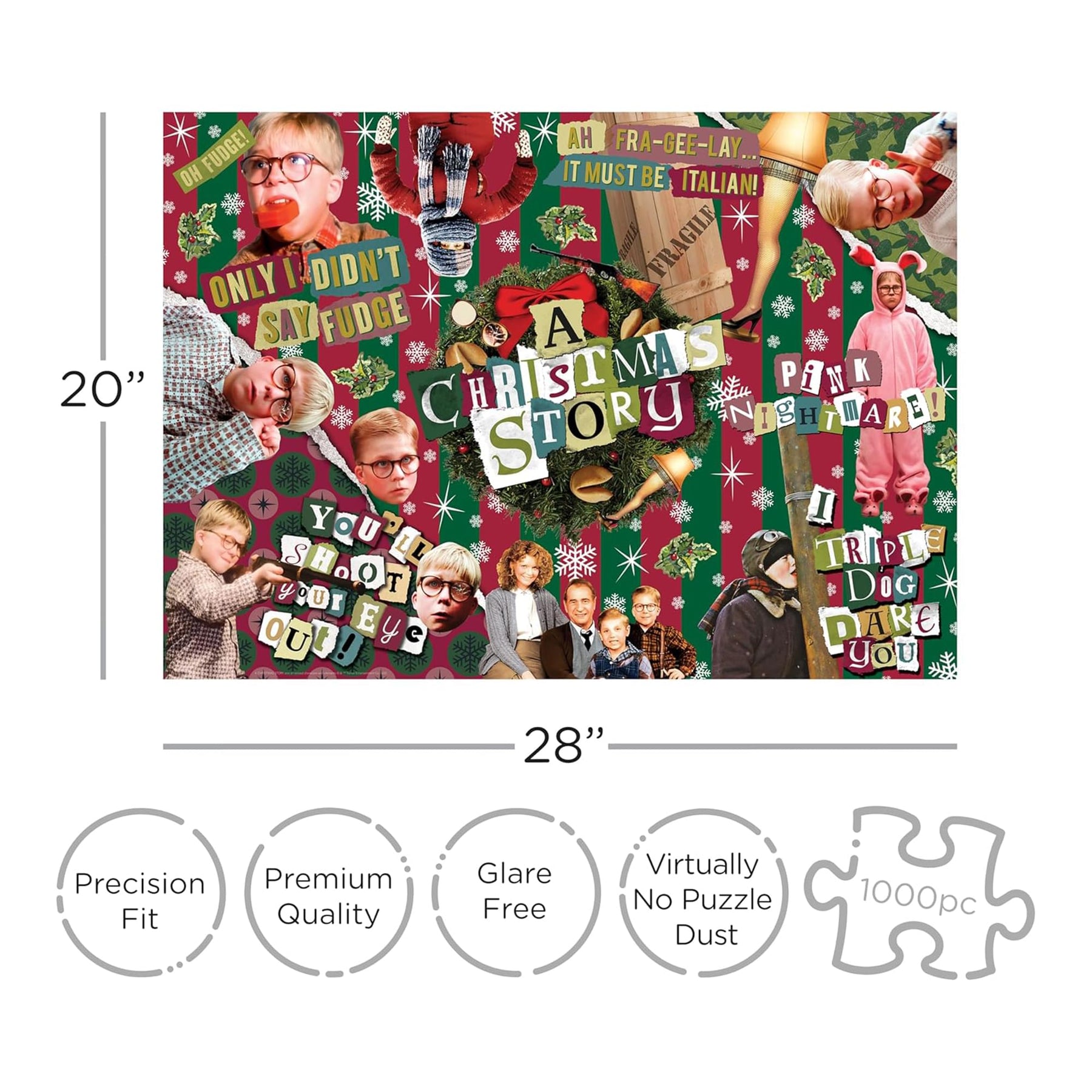 A Christmas Story Wrapping Paper 1000 Piece Jigsaw Puzzle