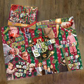 A Christmas Story Wrapping Paper 1000 Piece Jigsaw Puzzle