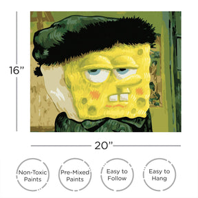 SpongeBob Van Gogh Portrait Art By Numbers Painting Kit