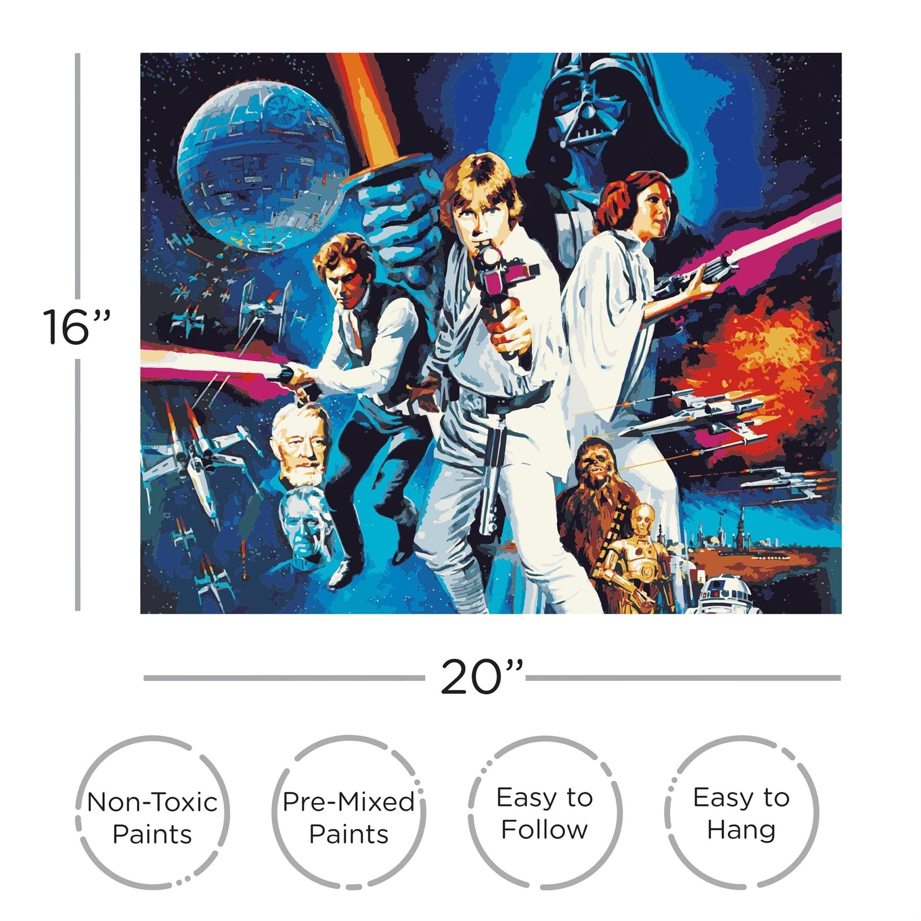 Star Wars: A New Hope Art By Numbers Painting Kit