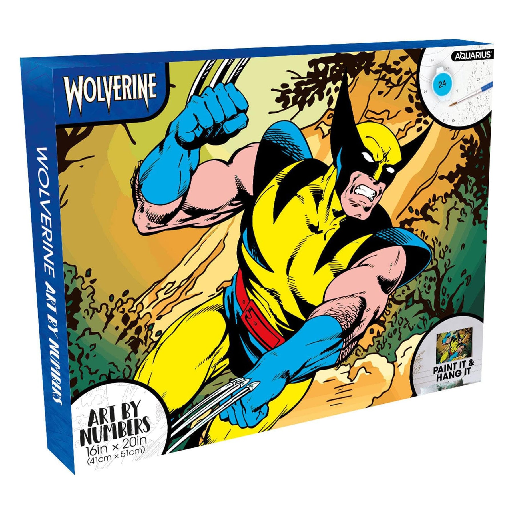 Marvel Wolverine Art By Numbers Painting Kit