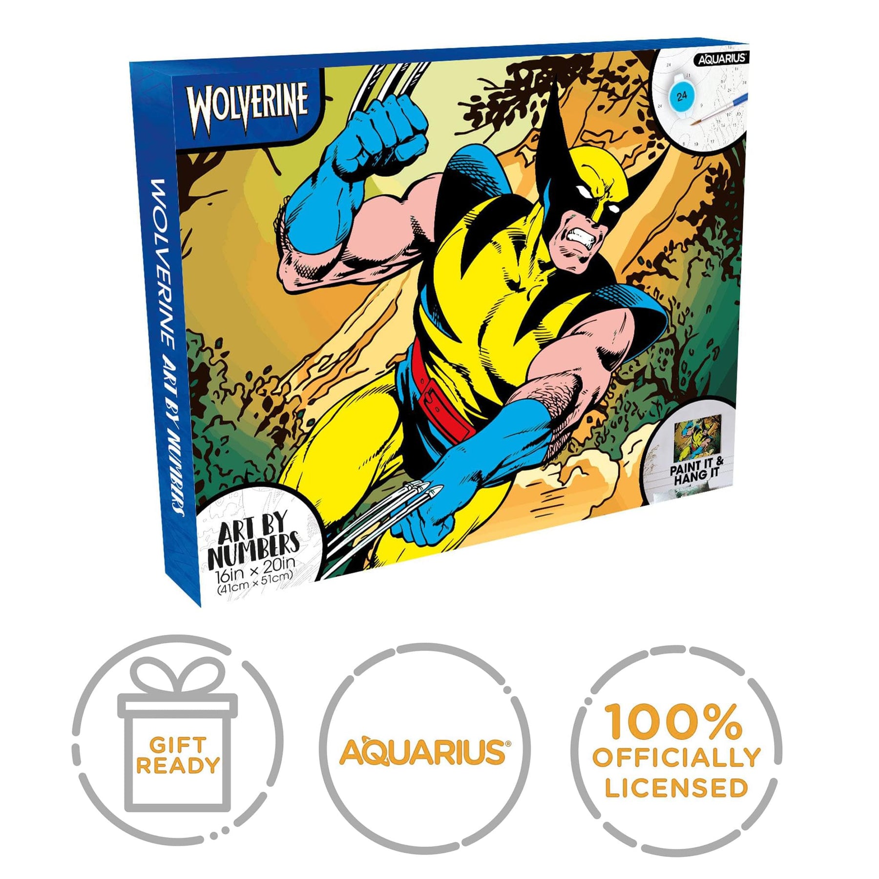 Marvel Wolverine Art By Numbers Painting Kit