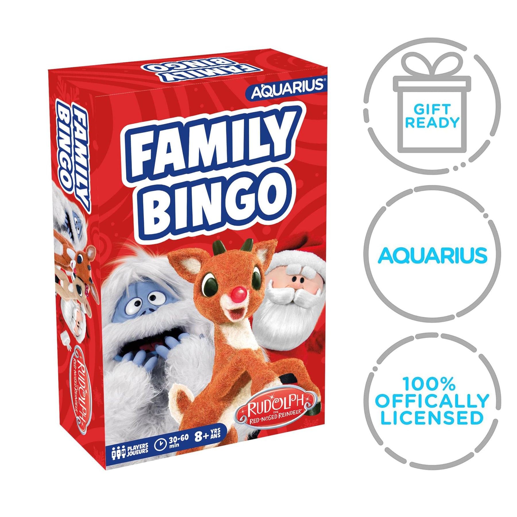 Rudolph the Red-Nosed Reindeer Family Bingo Game