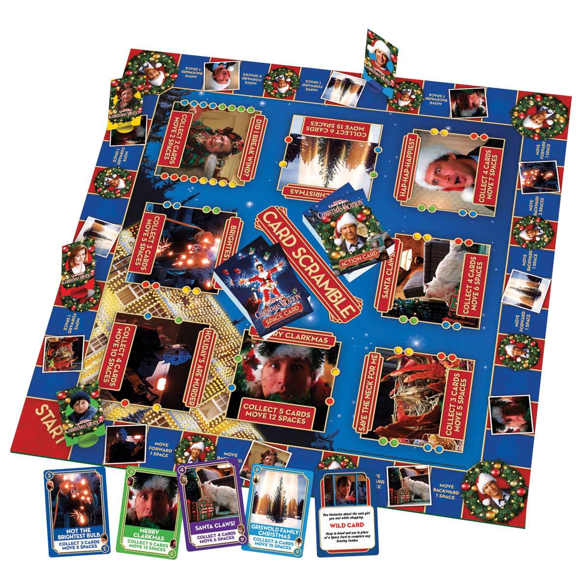 Christmas Vacation Card Scramble Board Game