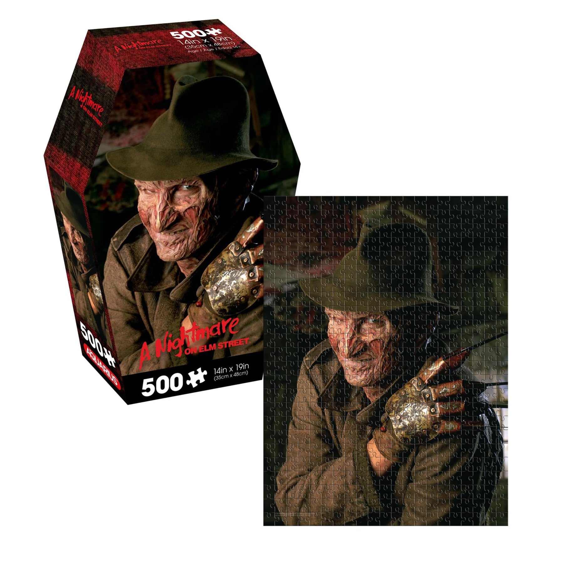 A Nighmare on Elm Street Coffin Box 500 Piece Jigsaw Puzzle