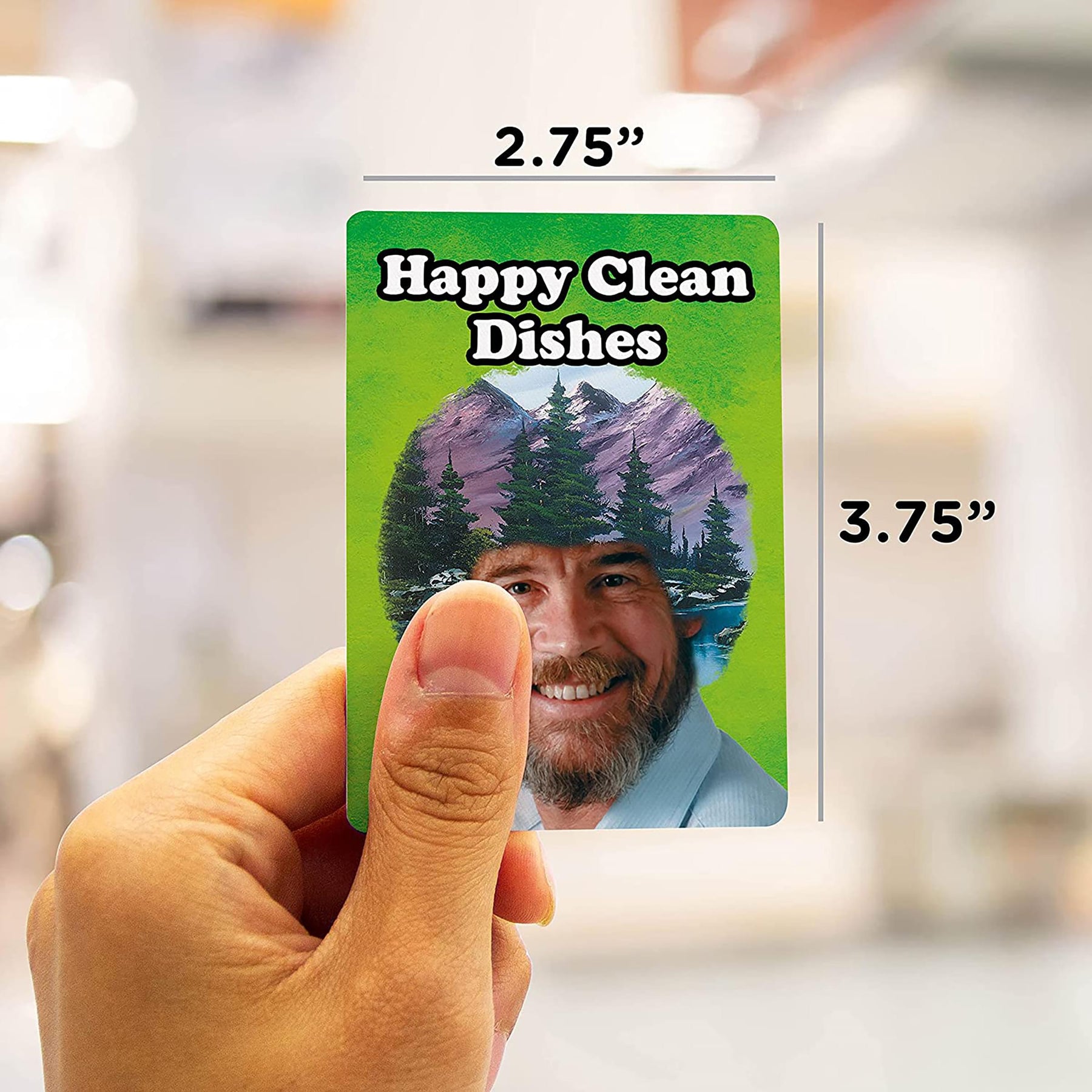 Bob Ross Double Sided Dishwasher Magnet