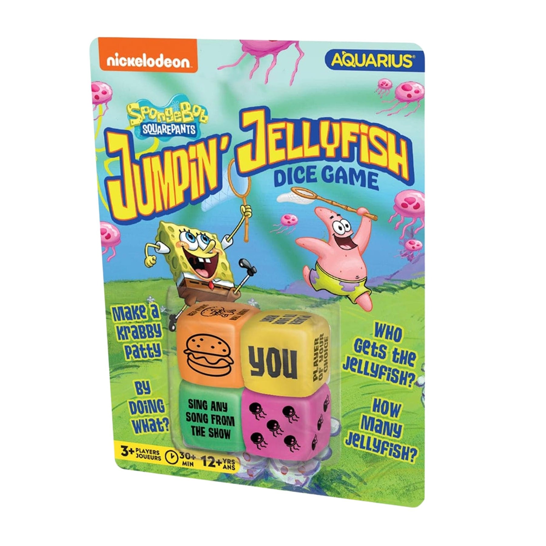 SpongeBob Jumping Jellyfish Dice Rolling Game