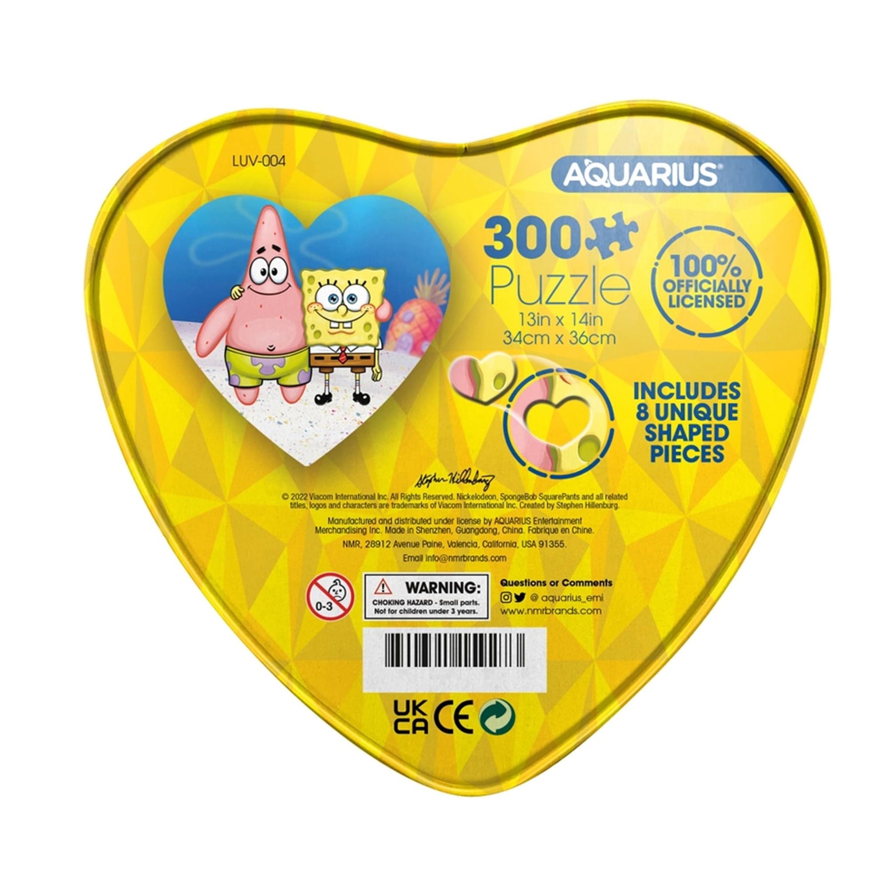 SpongeBob SquarePants and Patrick 300 Piece Jigsaw Puzzle Tin