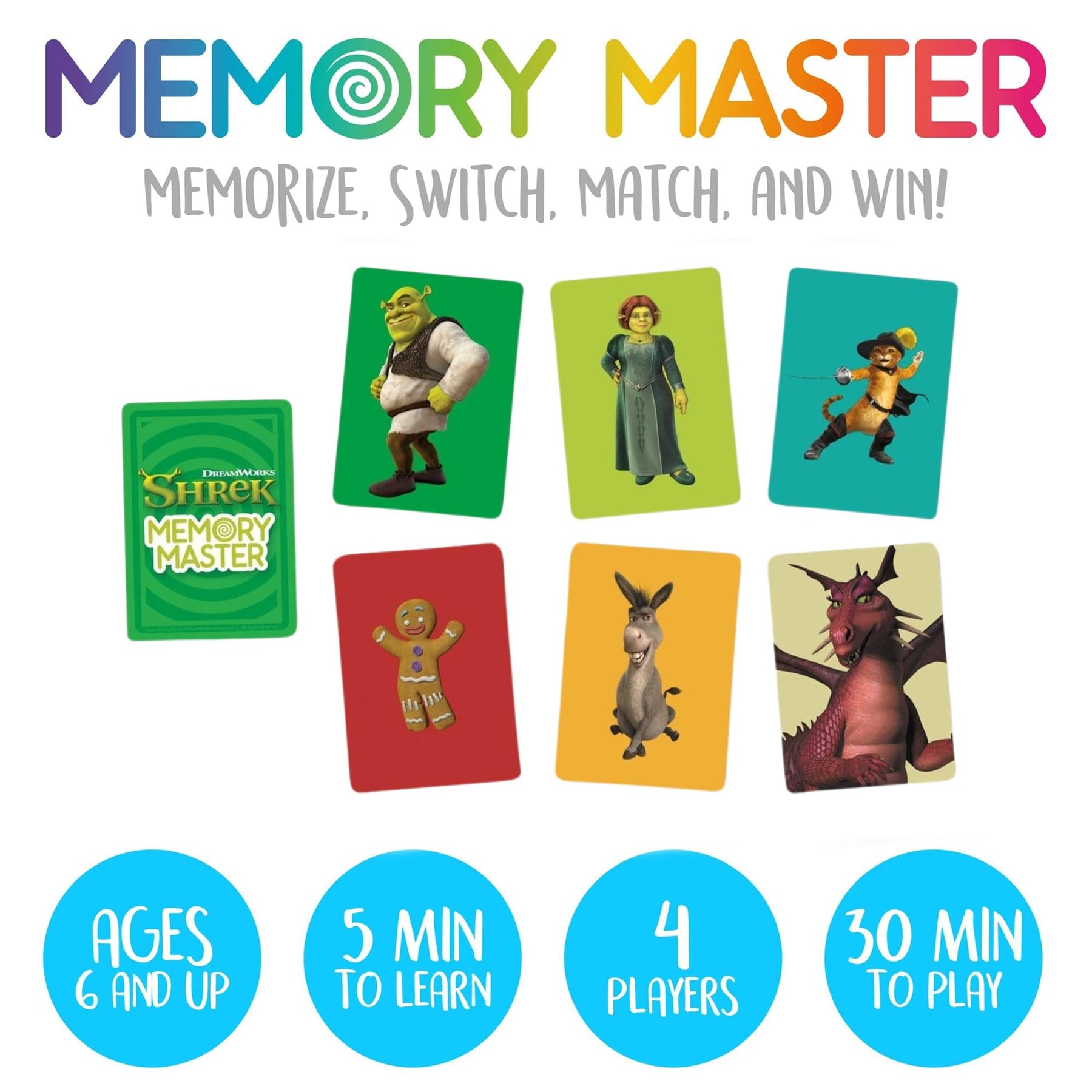 Shrek Memory Master Card Game