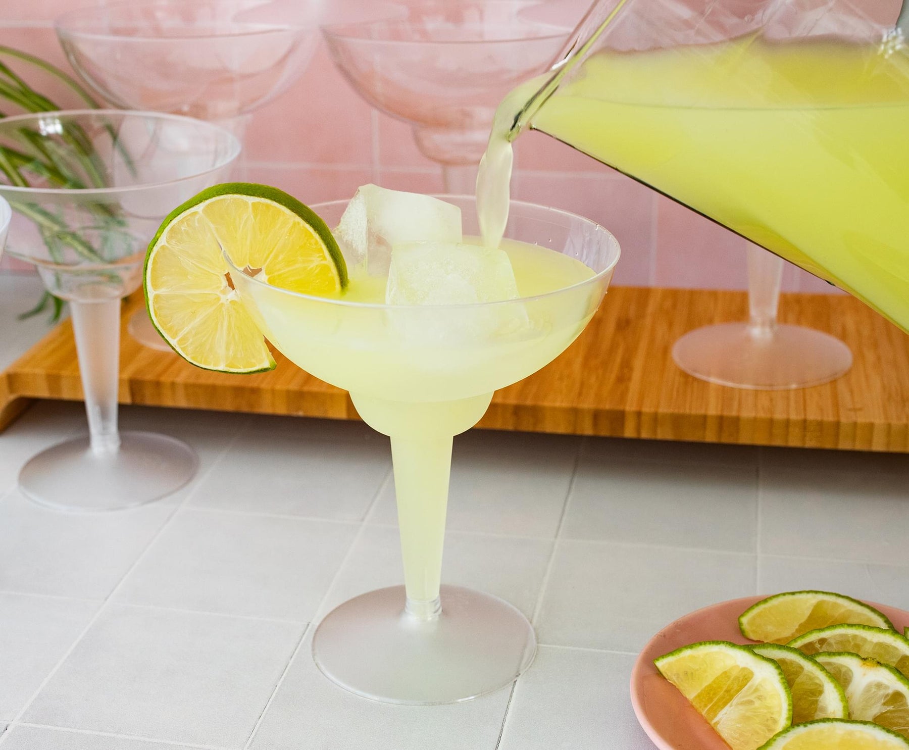 Plastic Margarita Glasses 12 oz 10 Count