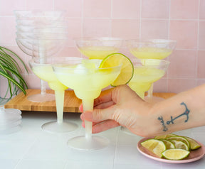 Plastic Margarita Glasses 12 oz 10 Count