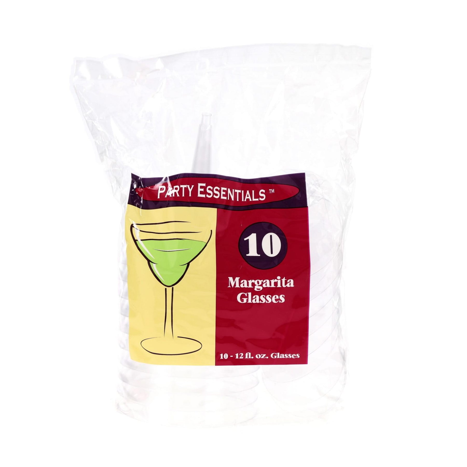 Plastic Margarita Glasses 12 oz 10 Count