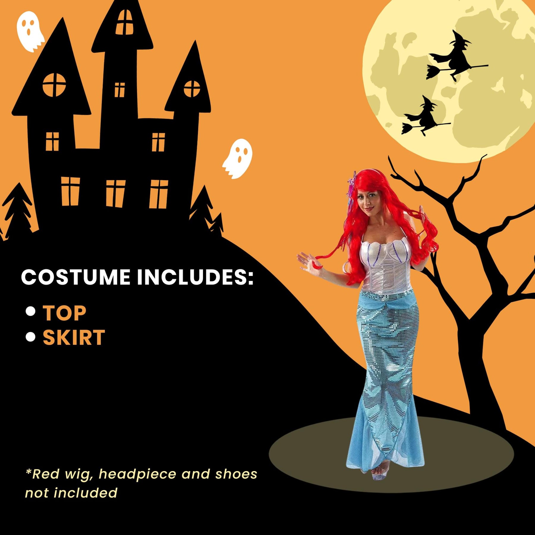 Mermaid Adult Costume Small