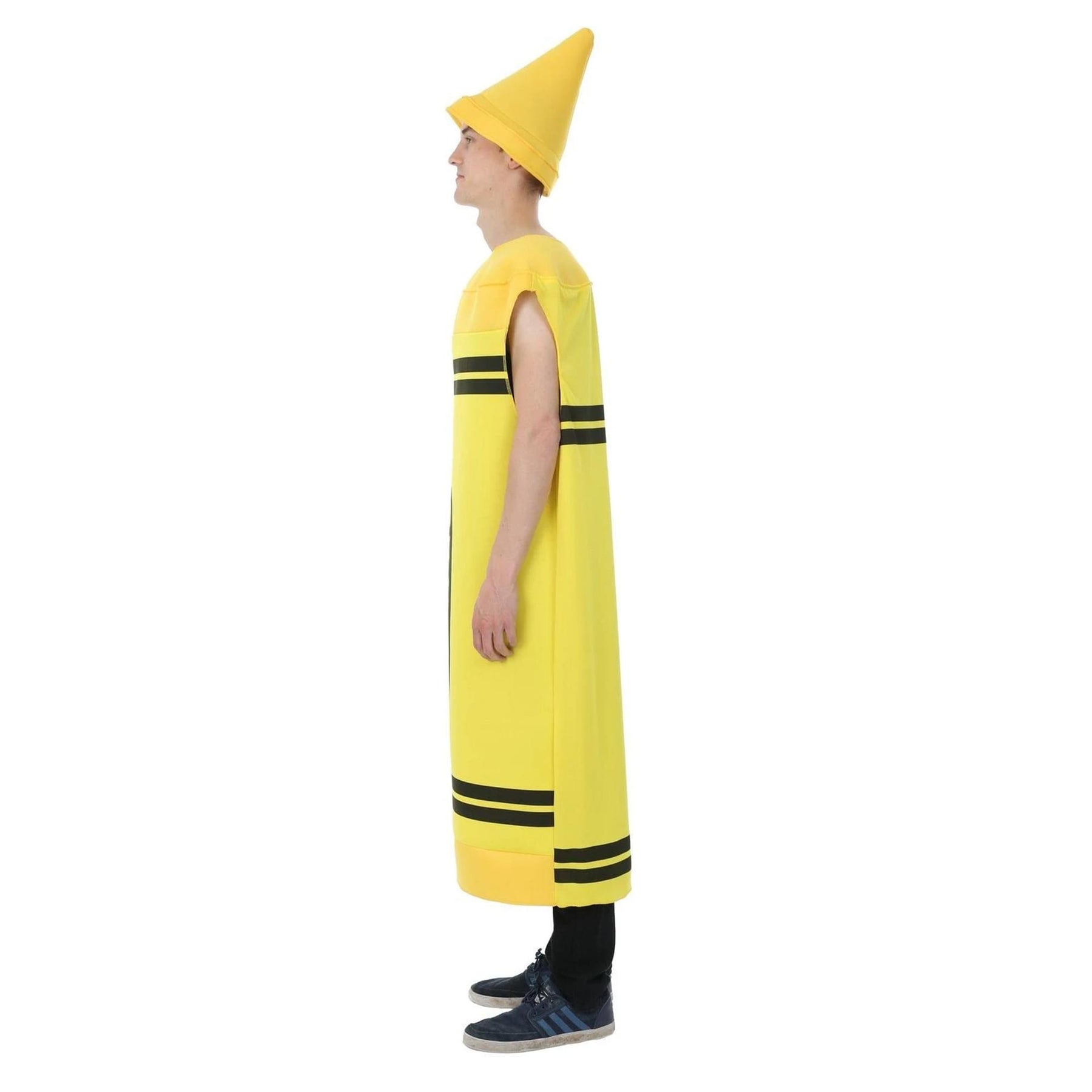 Men's Yellow Crayon Adult Costume One Size