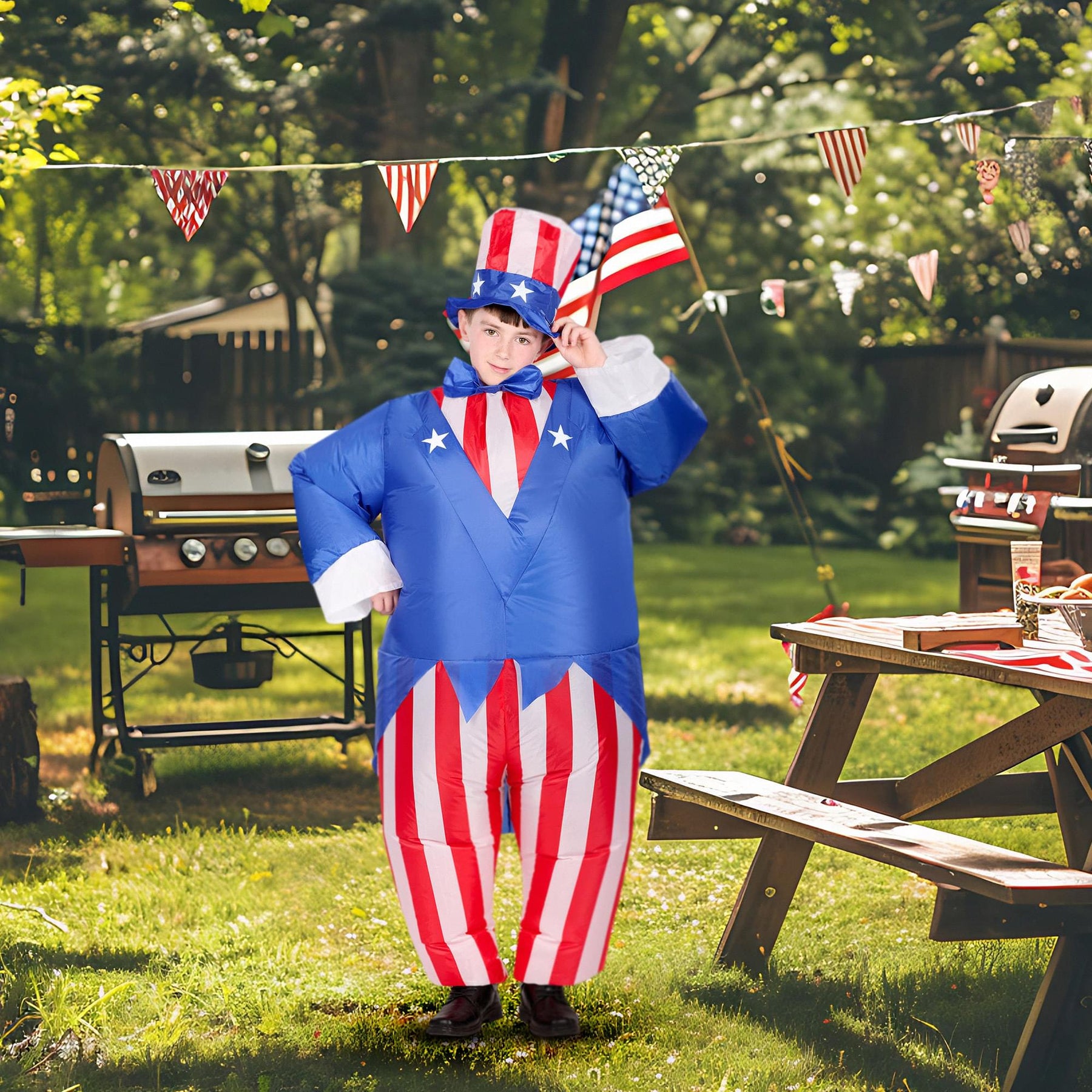 Uncle Sam Inflatable Child Costume | One Size