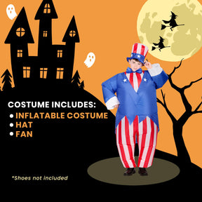 Uncle Sam Inflatable Child Costume | One Size