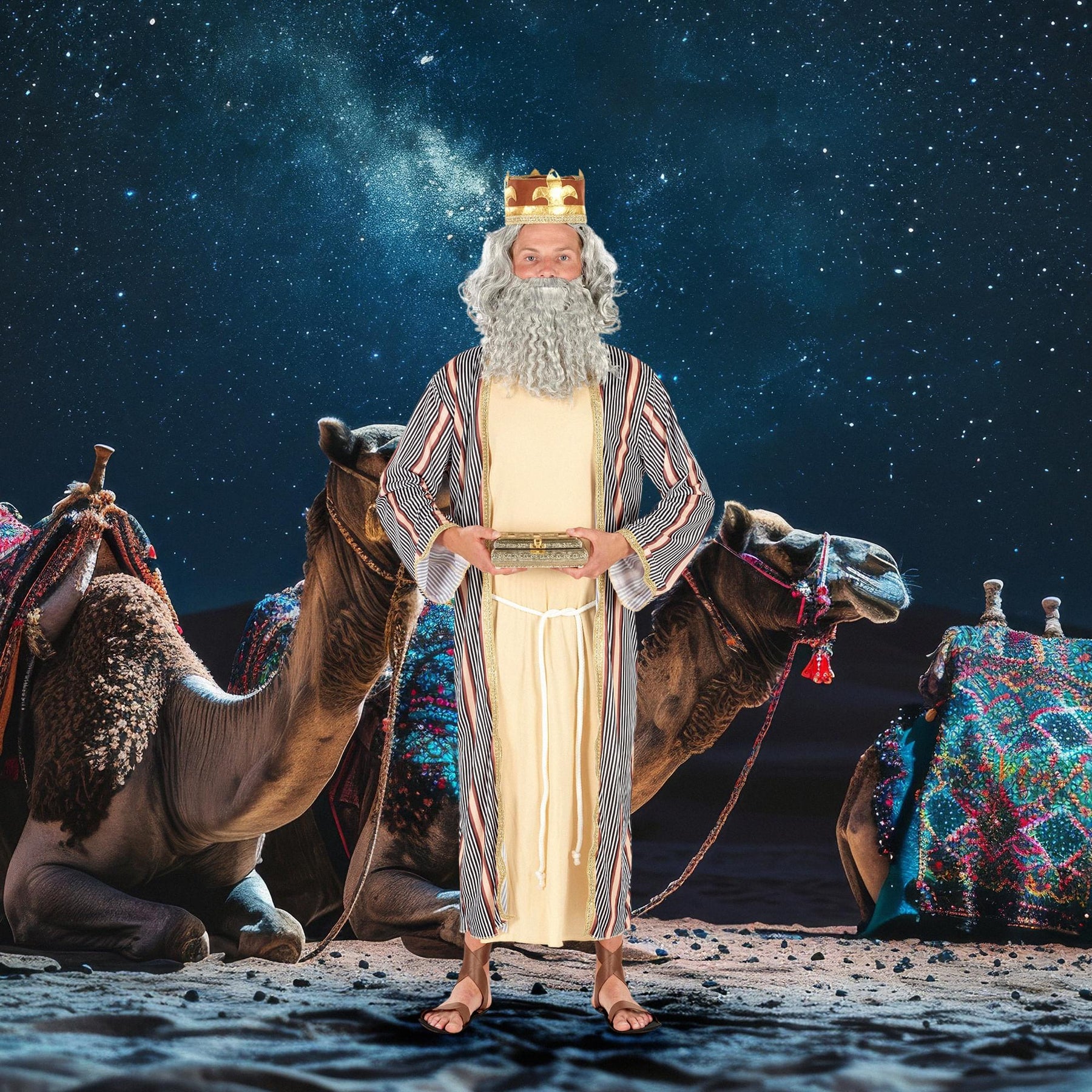 Adult 3 Wise Men Gold Costume