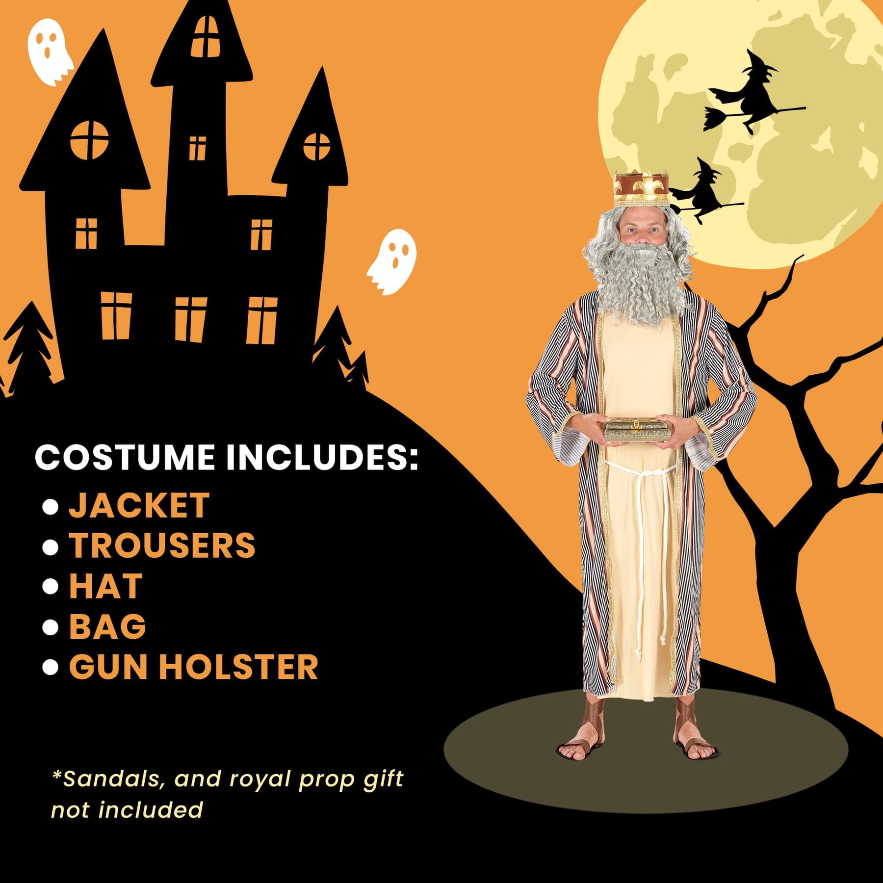 Adult 3 Wise Men Gold Costume