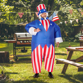 Uncle Sam Inflatable Adult Costume | One Size