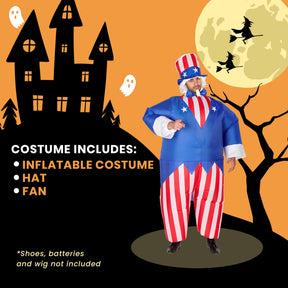 Uncle Sam Inflatable Adult Costume | One Size