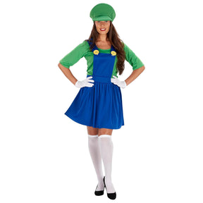 Adult Green Plumber Dress Costume