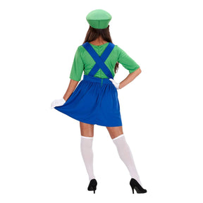 Adult Green Plumber Dress Costume