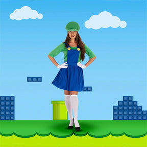 Adult Green Plumber Dress Costume