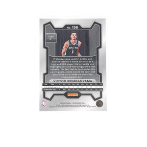 San Antonio Spurs NBA 2023-24 Panini Prizm #136 Victor Wembanyama Rookie Card