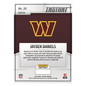 NFL 2024 Panini Instant Base Card | #30 Jayden Daniels