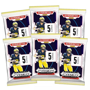 2024 Panini Prizm Draft Picks NCAA Football Trading Cards Blaster Box | 6 Packs