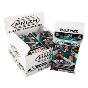 NFL 2024 Panini PRIZM Football Trading Card Fat Pack| 12 Packs