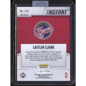 WNBA 2024 Panini Instant Base Card | #213 Caitlin Clark