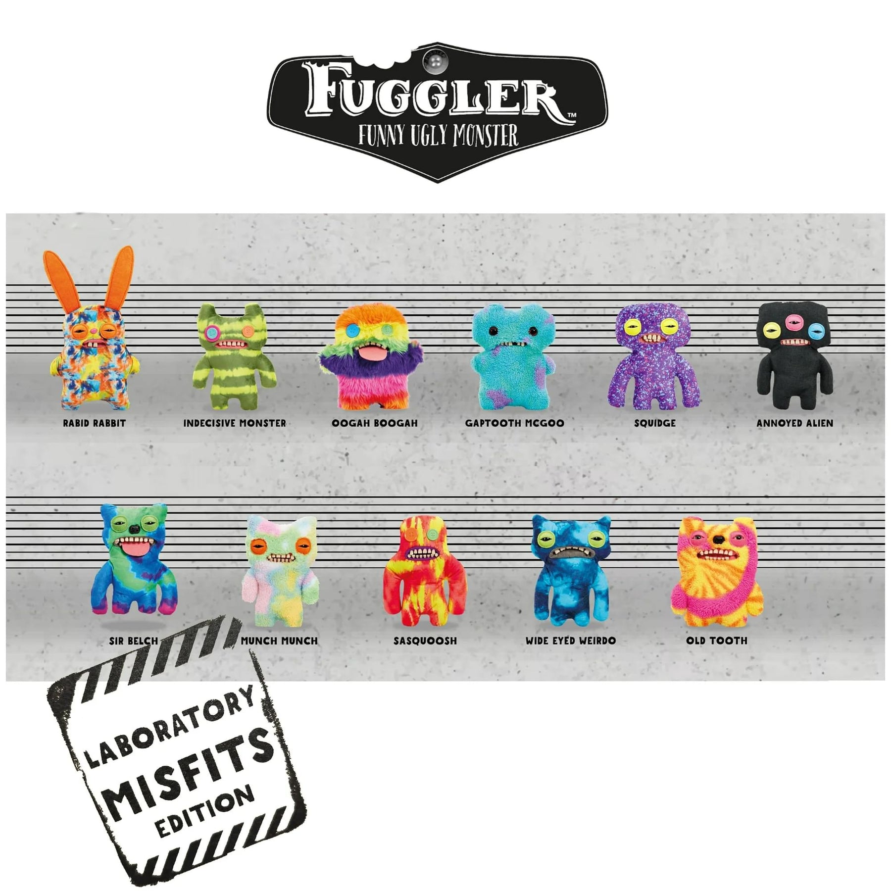 Fugglers Laboratory Misfits 9 Inch Plush | Gaptooth McGoo