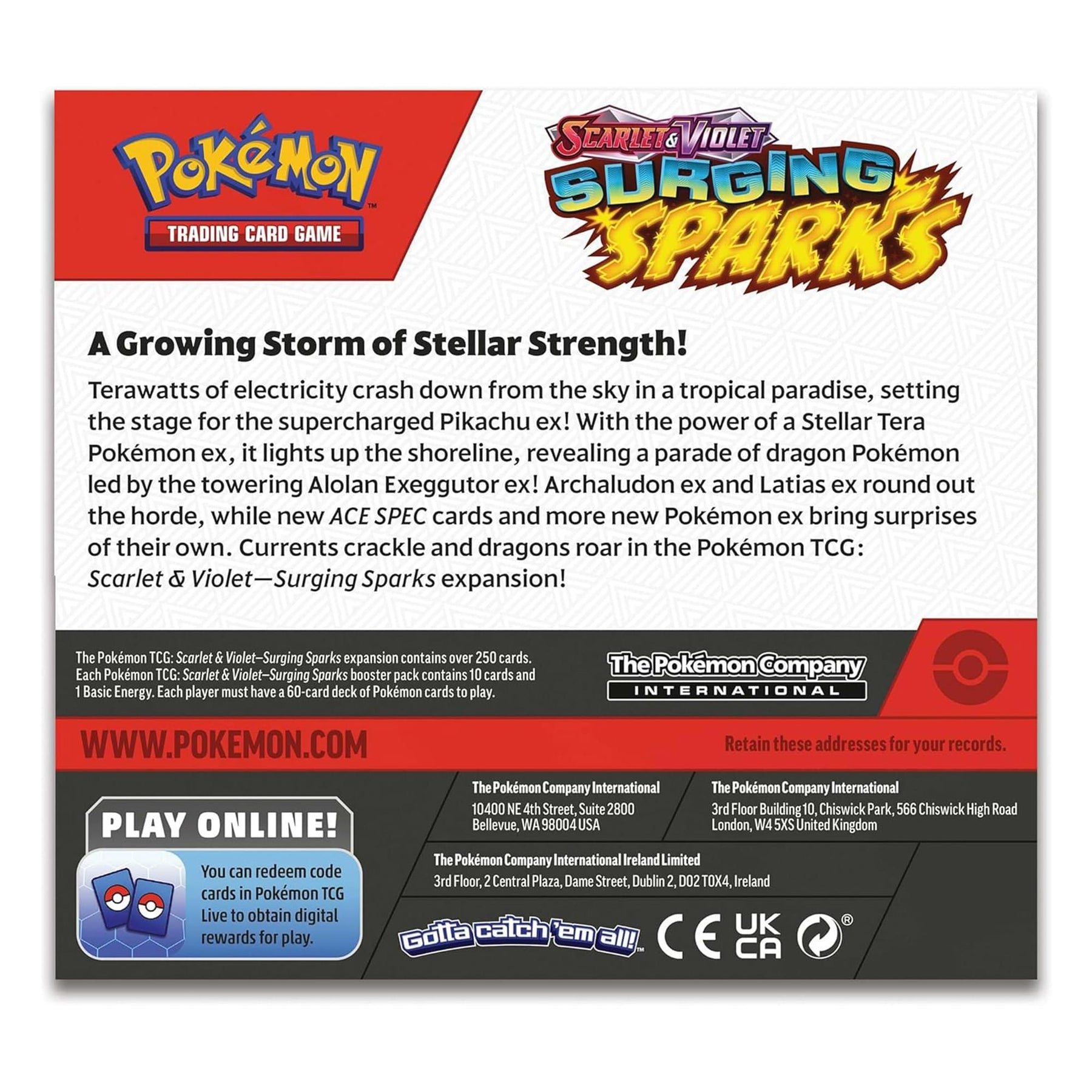 Pokemon TCG Scarlet & Violet Surging Sparks Booster Display Box