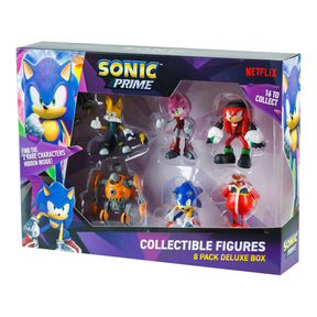 Sonic the Hedgehog Sonic Prime 3 Inch Collectible Figure 8 Pack