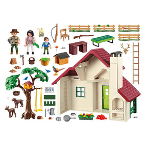 Playmobil 6811 Country Forest Ranger House Building Set