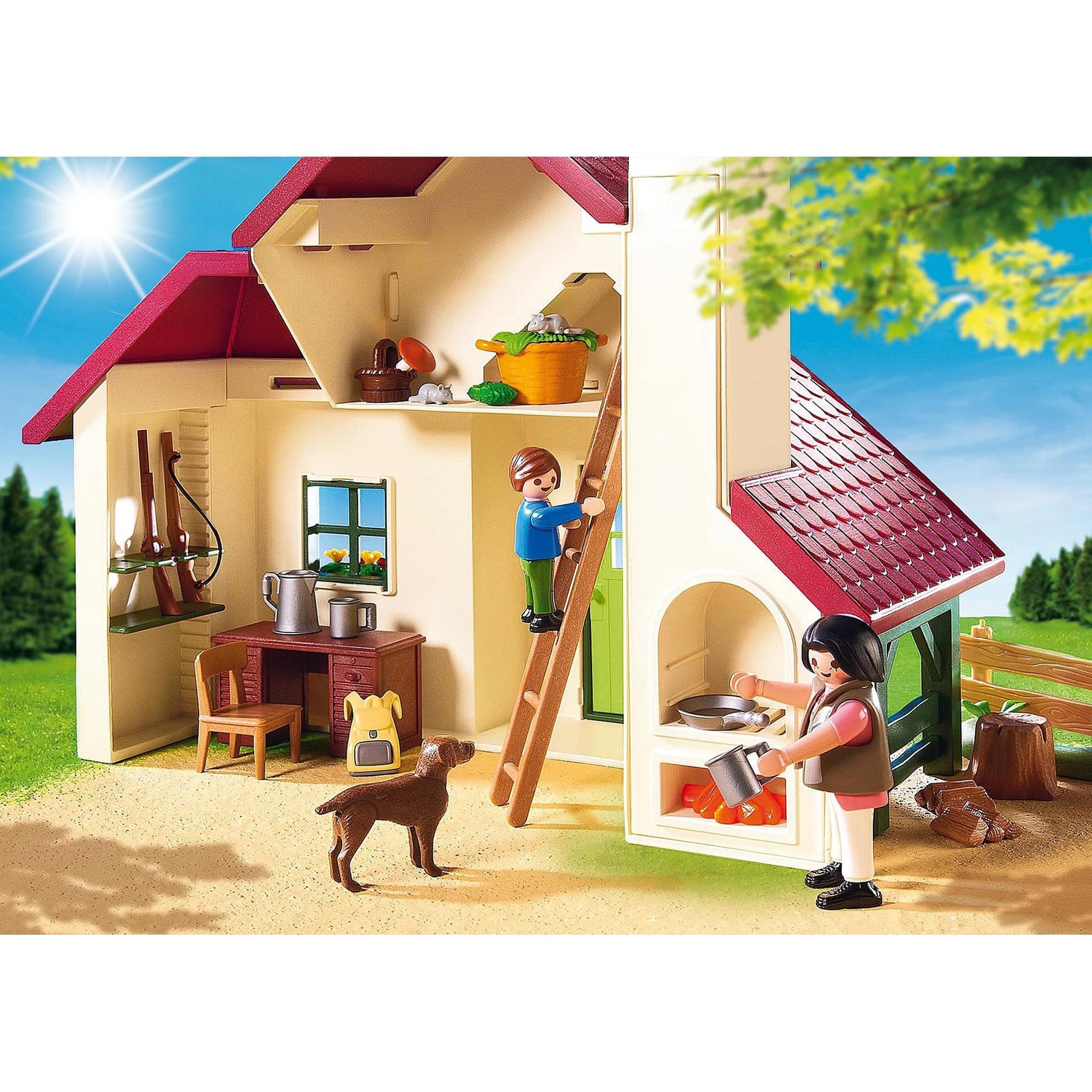 Playmobil 6811 Country Forest Ranger House Building Set