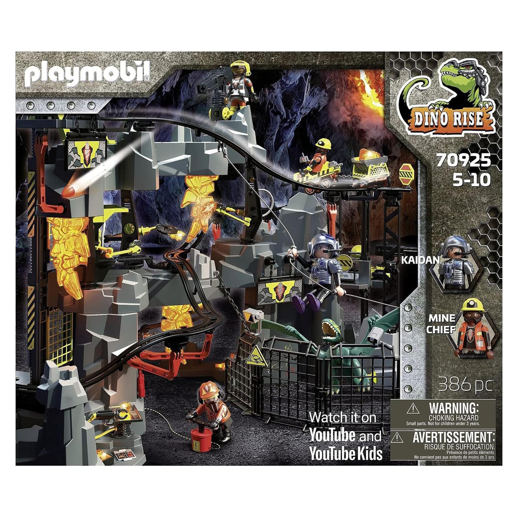 Playmobil #70925 Dino Rise Dino Mine 386 Piece Building Set