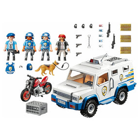 Playmobil 9371 City Action Armored Van 66-Piece Building Set