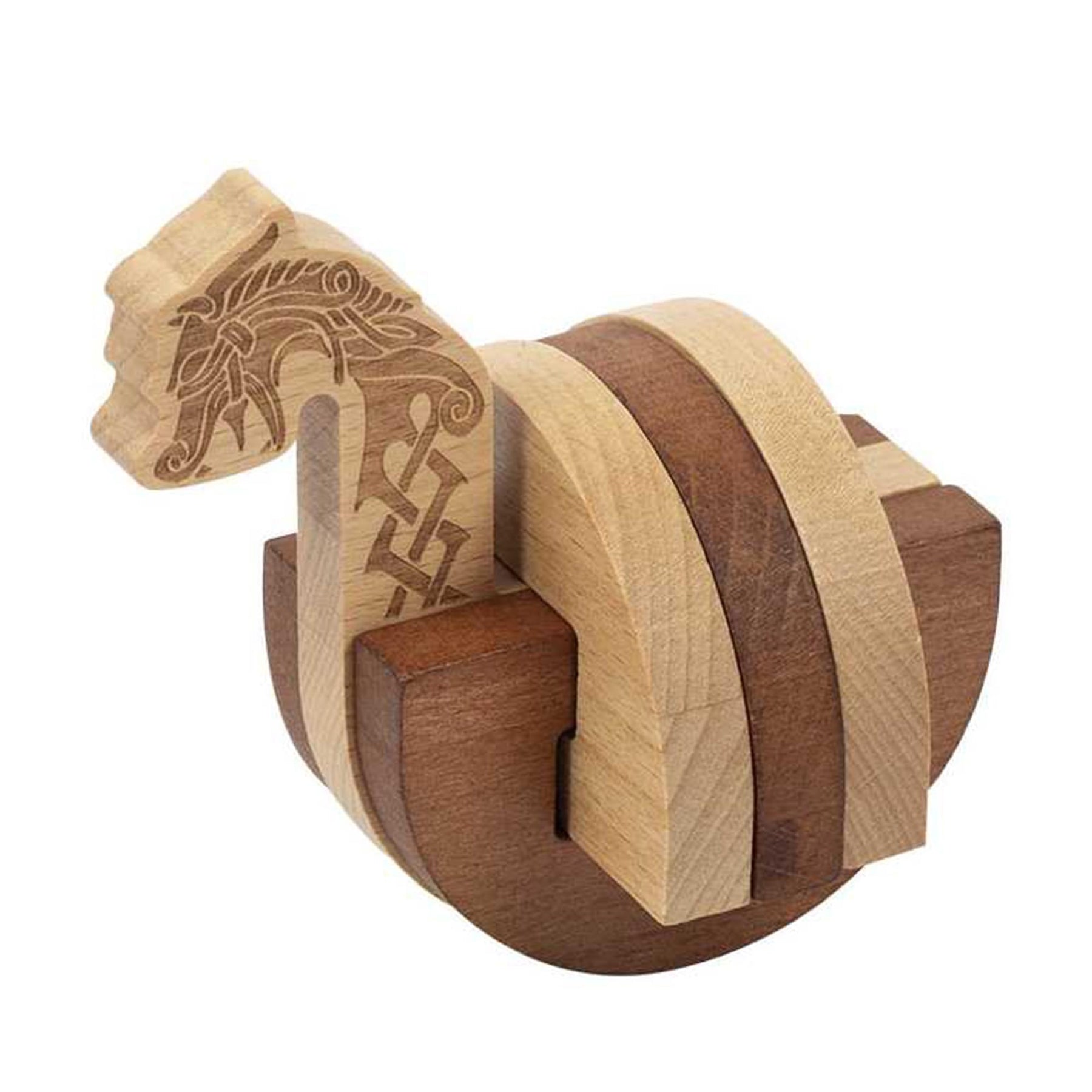 Viking Long Boat Wooden 3D Puzzle