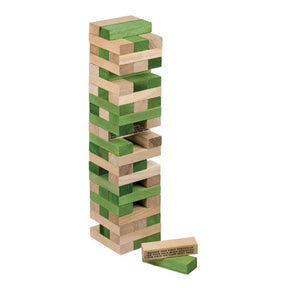 Giant Stacking Tower Stand-Off Wooden Black Game