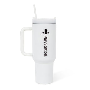 PlayStation Controller Icons Metal Travel Tumbler | Holds 40 Ounces