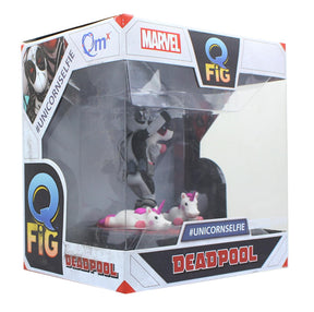 Marvel 3.5 Inch Q-Fig Mini Figure | X-Force Deadpool Unicorn Selfie