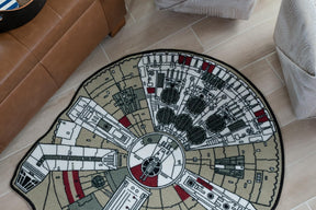 Star Wars Millennium Falcon Small Area Rug | 39 x 52 Inches