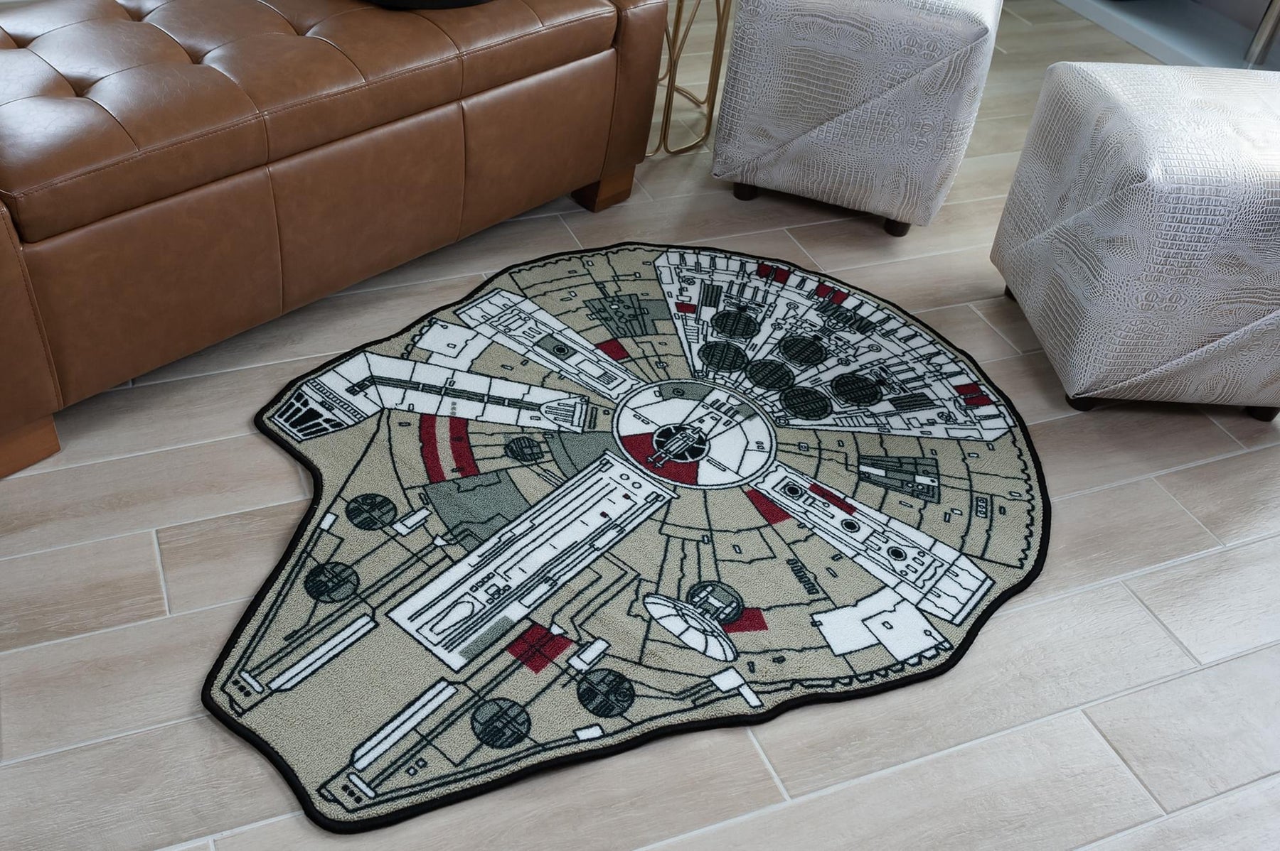 Star Wars Millennium Falcon Small Area Rug | 39 x 52 Inches