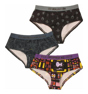 Star Trek Repeat Pattern Panties | Set of 3